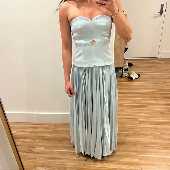 Acler Avonlea midi dress - light blue - Picture 2 of 3